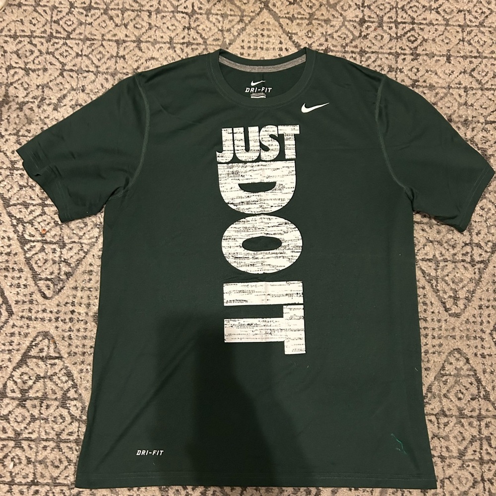 Nike Men's Dark Green Just Do It Tee